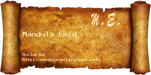 Mandula Enid névjegykártya